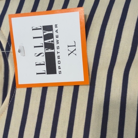 NEW WITH TAGS LESLIE FAY SPORTSWEAR SIZE XL YELLOW AND BLUE SHIRT - Picture 3 of 11